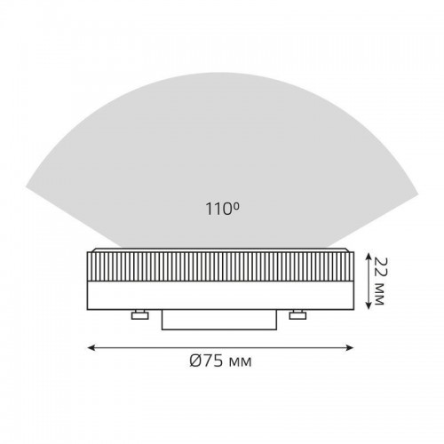 Лампа светодиодная Elementary 15Вт таблетка 3000К тепл. бел. GX53 1020лм GAUSS 83815