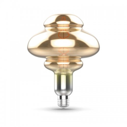 Лампа светодиодная филаментная Black Filament 8Вт BD160 тонированная 2400К тепл. бел. E27 330лм GAUSS 162802008