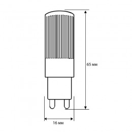 Лампа светодиодная LED6-G9-NF/845/G9 6Вт 220В Camelion 13707