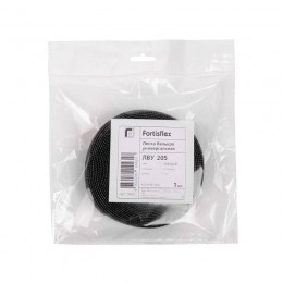 Лента велькро универс. ЛВУ 205 черн. (5м) Fortisflex 78437