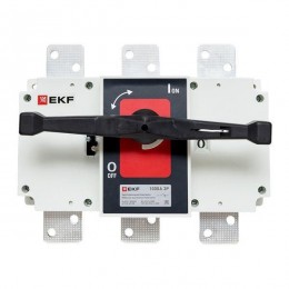 Рубильник-выключатель 3п 1000А с рукояткой управления для прямой установки PowerSwitch PROxima EKF psds-1000-3