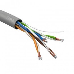 Кабель витая пара U/UTP кат.5E 4х2х24AWG CCA PVC SIMPLE (уп.50м) Эра Б0044438