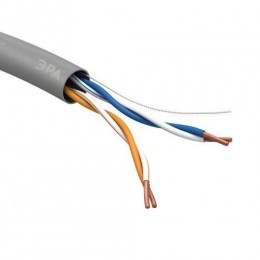 Кабель витая пара U/UTP кат.5E 2х2х24AWG CU PVC SIMPLE (уп.305м) Эра Б0044425