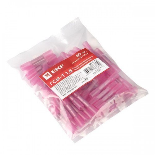 Гильза изолированная термоусаживаемая ГСИ-Т 1.5 (уп.50шт) EKF gsi-t-1.5