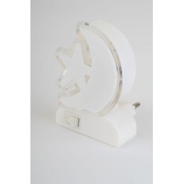 Светильник светодиодный NL-248 220В ночник с выкл. бел. Camelion 14355