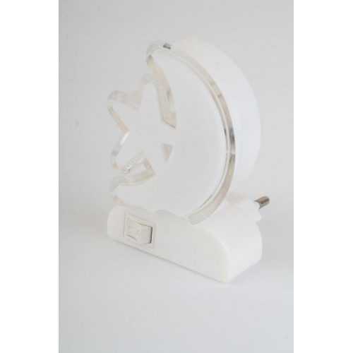 Светильник светодиодный NL-248 220В ночник с выкл. бел. Camelion 14355