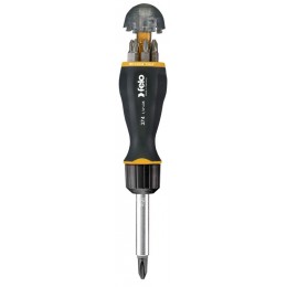 Отвертка с реверсивным механизмом с набором бит 8шт SL PH PZ Felo 37400405