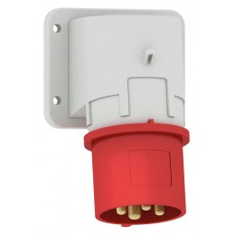 Вилка настенная 32А 4п 3P+PE 6ч 400В IP44 75х90мм Bals 2663