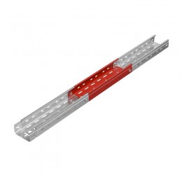 Лоток листовой перфорированный 100х50 L2000 сталь 1мм 