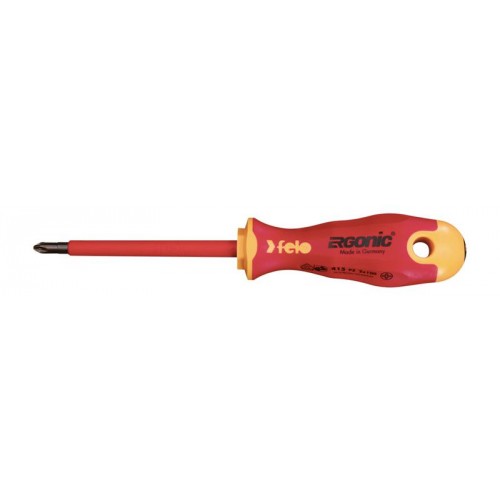 Отвертка диэлектрическая Ergonic крестовая PZ 1х80 Felo 41510290