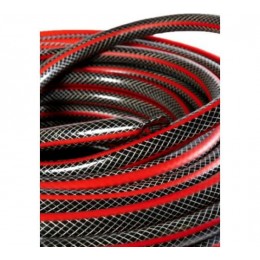Шланг поливочный ПВХ усиленный премиум пищевой трехслойн. армир. 3/4 50м черн./красн. Вихрь 73/7/2/8