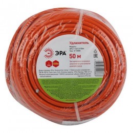 Удлинитель-шнур 1х50м без заземл. 16А IP20 UPx-1-2х1.5-50m ПВС 2х1.5 (бухта) Эра Б0046809