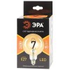 Лампа светодиодная филаментная F-LED G95-7W-824-E27 7Вт G95 шар золотая 2400К спирал. тепл. бел. E27 Эра Б0047663