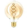 Лампа светодиодная филаментная F-LED G95-7W-824-E27 7Вт G95 шар золотая 2400К спирал. тепл. бел. E27 Эра Б0047663