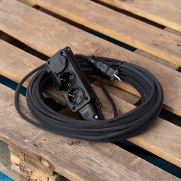 Удлинитель-шнур 3х20м с заземл. 16А IP44 3.5кВт КГ 3х1.5 морозостойкий Rexant 11-7075