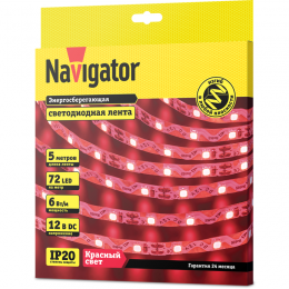 Лента светодиодная 14 472 NLS-2835RST72-6-IP20-12V (уп.5м) NAVIGATOR 14472
