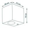 Светильник Cube 1х35Вт GU10 IP54 80х67х92мм НТУ садово-парковый настенный архитектурный GAUSS GD158