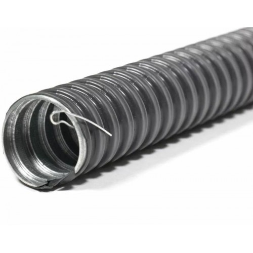 Металлорукав в ПВХ изоляции РЗ-ЦП нг-LS 25 с протяжкой (уп.50м) ГОФРОМАТИК zeta44117