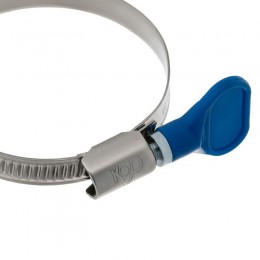 Хомут стальной червячный 40-60 с ключом W (Россия) Rexant 07-0640-1