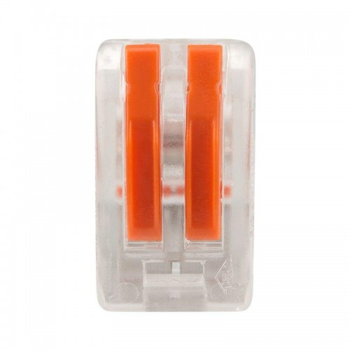 Клемма строительно-монтажная СМК 222-412 2-проводная 0.08-2.5/4кв.мм прозр. (уп.50шт) Rexant 07-5252-1