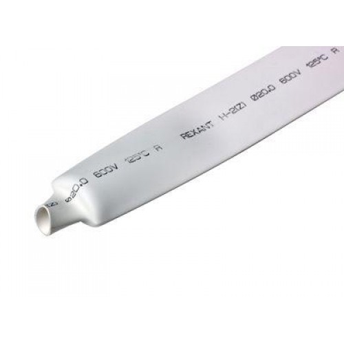 Трубка термоусадочная 20.0/10.0 1м бел. Rexant 22-0001