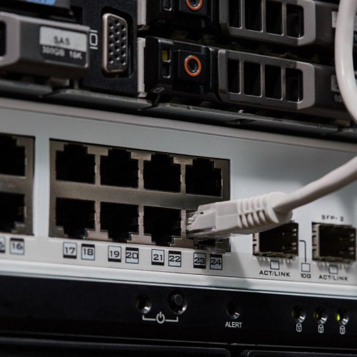 Патч-корд F/UTP кат.5e RJ45-RJ45 LSZH экранир. 0.5м сер. Rexant 18-8001-1