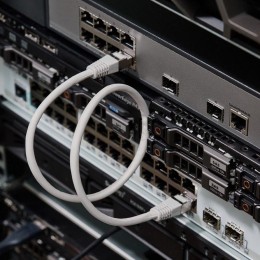 Патч-корд F/UTP кат.5e RJ45-RJ45 LSZH экранир. 0.5м сер. Rexant 18-8001-1