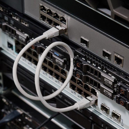 Патч-корд F/UTP кат.5e RJ45-RJ45 LSZH экранир. 0.5м сер. Rexant 18-8001-1