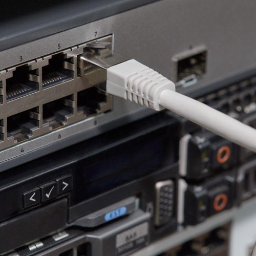 Патч-корд F/UTP кат.5e RJ45-RJ45 LSZH экранир. 1м сер. Rexant 18-8002-1