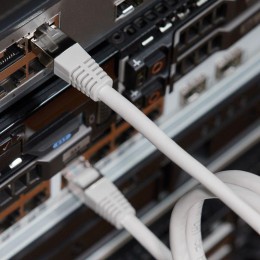 Патч-корд F/UTP кат.5e RJ45-RJ45 LSZH экранир. 1м сер. Rexant 18-8002-1