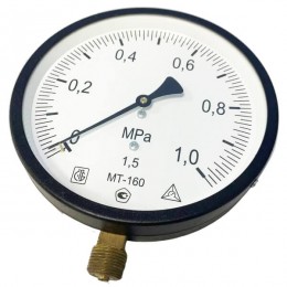 Манометр радиальный МТ-160 1,0МПа (трубная резьба - G½")