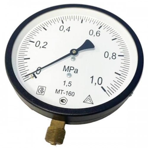 Манометр радиальный МТ-160 1,0МПа (трубная резьба - G½")