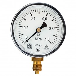 Манометр радиальный МТ-63 0,6 МПа (трубная резьба - G¼")
