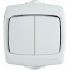 Выключатель 2-кл. ОП Рондо 6А IP44 250В бел. SchE VA56-225B-BI