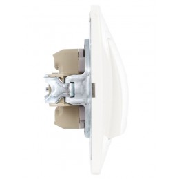 Выключатель 1-кл. СП Кварта 10А IP20 ВС10-1-0-КБ бел. GENERICA EVK10-K01-10-DM