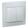 Выключатель 2-кл. СП Кварта 10А IP20 ВС10-2-0-КБ бел. GENERICA EVK20-K01-10-DM