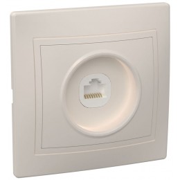 Розетка компьютерная 1-м СП Кварта РК10-ККм IP20 крем. GENERICA EKK10-K33-DM