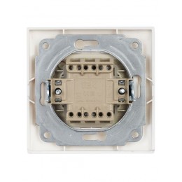 Выключатель 2-кл. СП Кварта 10А IP20 ВС10-2-1-КБ с индикацией бел. GENERICA EVK21-K01-10-DM