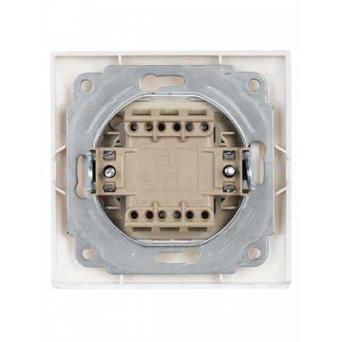 Выключатель 2-кл. СП Кварта 10А IP20 ВС10-2-1-КБ с индикацией бел. GENERICA EVK21-K01-10-DM