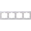 Рамка 4-м КВАРТА РГ-4-КБ горизонт. бел. GENERICA EMK40-K01-DM