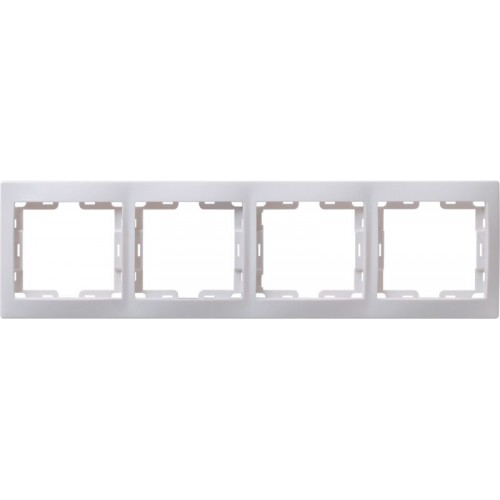 Рамка 4-м КВАРТА РГ-4-КБ горизонт. бел. GENERICA EMK40-K01-DM