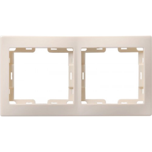Рамка 2-м КВАРТА РГ-4-ККм горизонт. крем. GENERICA EMK20-K33-DM