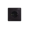 Розетка 1-м СП 1мод. Glossa 16А IP20 с заземл. механизм шоколад SE GSL000843