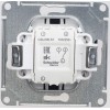 Переключатель проходной 1-кл. СП Glossa 10А IP20 (сх. 6) 10AX механизм шоколад. SE GSL000861