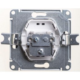 Розетка телевизионная одиночная TV 1-м СП Glossa 1дБ механизм шоколад SE GSL000891