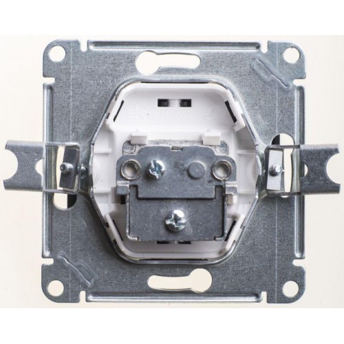 Розетка телевизионная одиночная TV 1-м СП Glossa 1дБ механизм шоколад SE GSL000891