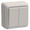 Выключатель 2-кл. ОП Октава 10А IP20 ВС20-2-0-ОКм крем. GENERICA EVO20-K33-10-DC