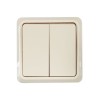 Выключатель 2-кл. ОП Октава 10А IP20 ВС20-2-0-ОКм крем. GENERICA EVO20-K33-10-DC
