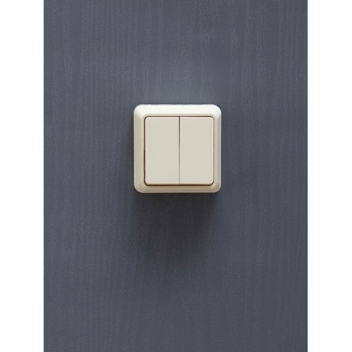 Выключатель 2-кл. ОП Октава 10А IP20 ВС20-2-0-ОКм крем. GENERICA EVO20-K33-10-DC