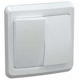 Выключатель 2-кл. СП Вега 10А IP20 ВС10-2-0-ВБ бел. GENERICA EVV20-K01-10-DM